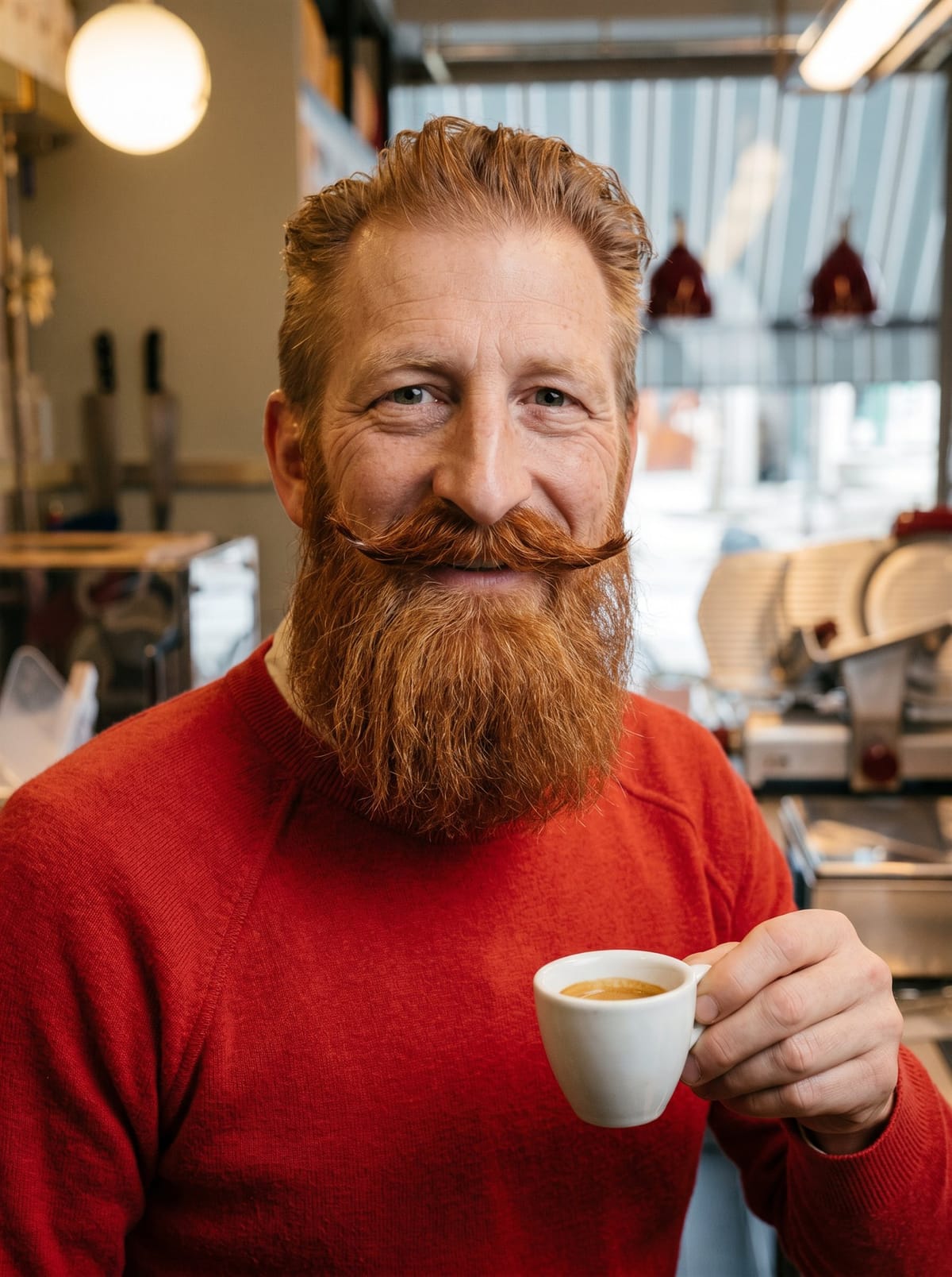 Portrait de Luca Napolillo dans le laboratoire de Mozza Gastronomia.